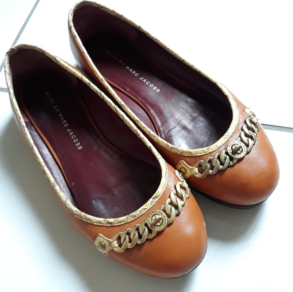 marc by marc jacobs flats 7 tan